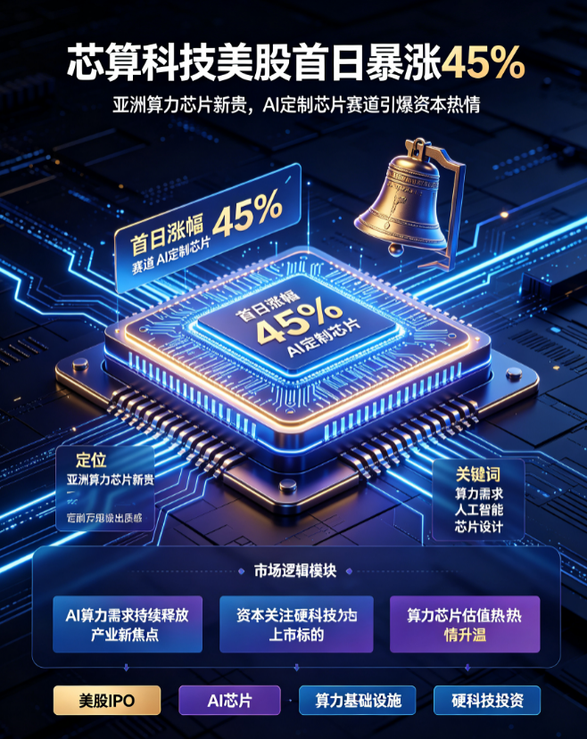 New Asia AI chip star ChipSwift surges 45% on Nasdaq debut, AI custom chip sector ignites capital fervor